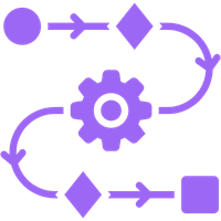 Icône conception de workflow
